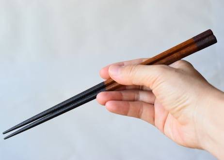 箸　両端蒔地　先黒／平岡正弘