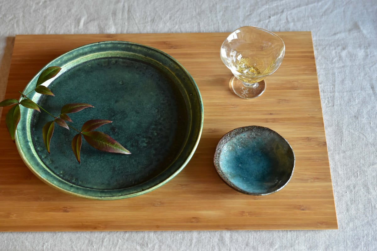 織部釉七寸皿／境道一 | うつわと暮らし 凛 ONLINE SHOP
