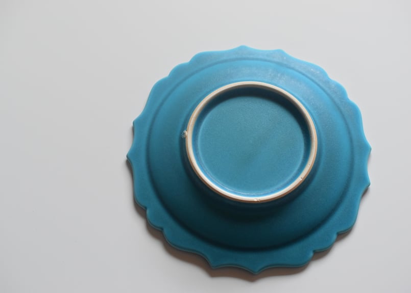 東一仁 ターコイズ リムプレート5寸