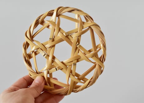 鍋敷き(中)１５cm／ユウノ竹工房(岡悠)