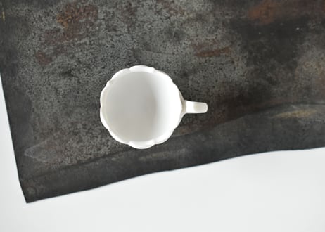 白磁　蕾の茶杯／木下和美