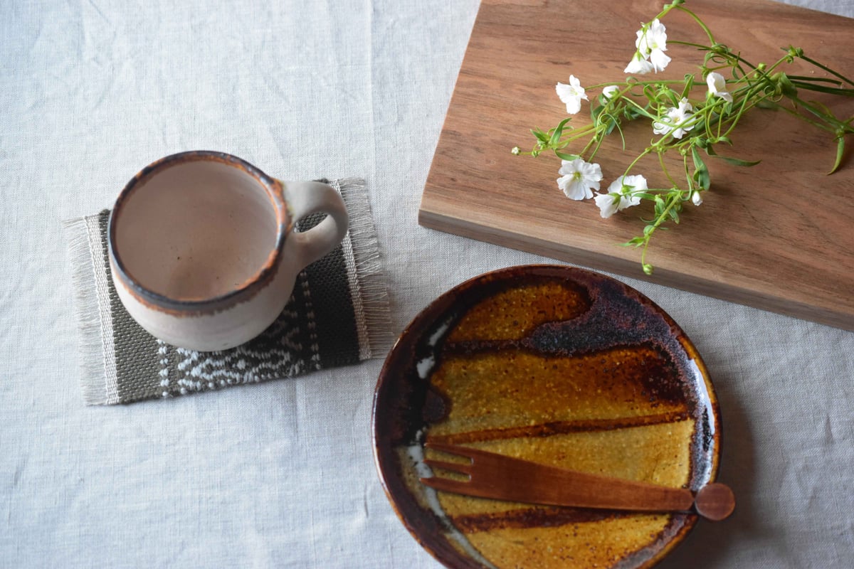 キャラメルグレーズ 14cm／奥村陶房 | うつわと暮らし 凛 ONLINE SHOP