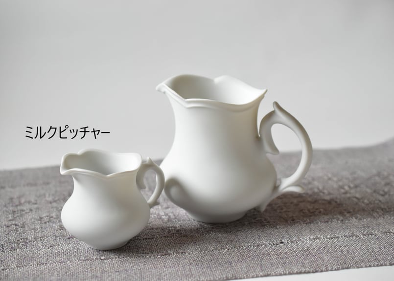 白磁 ミルクピッチャー S／木下和美 | うつわと暮らし 凛 ONLINE SHOP