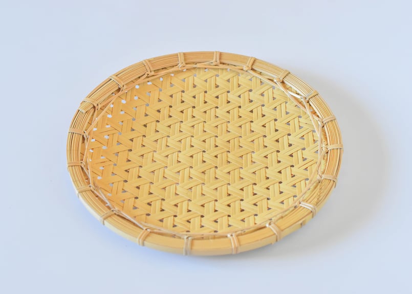 笊鉄線編み21cm／ユウノ竹工房 | うつわと暮らし 凛 ONLINE SHOP