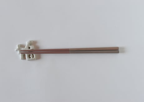 二色箸23㎝　空　桜　黄色茶／平岡正弘