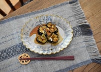 安南手　輪花楕円皿／市野吉記