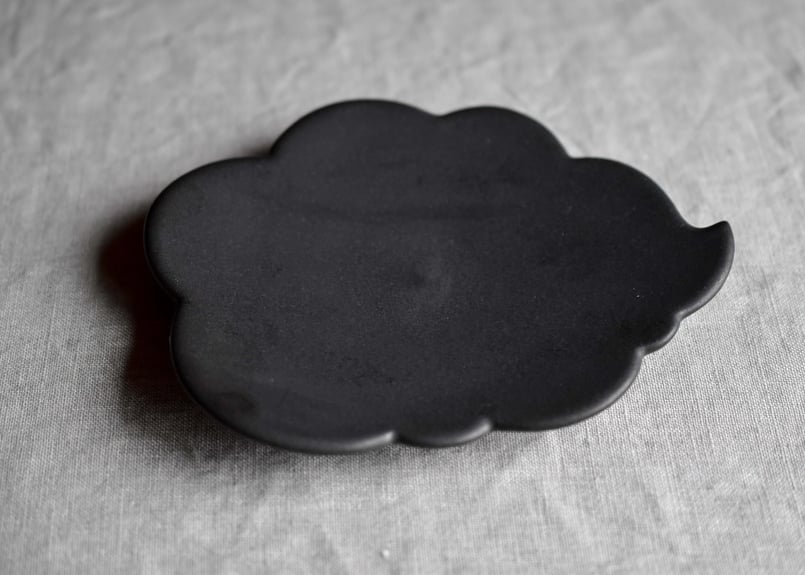 東一仁　ウンリュウ皿　菓子皿　黒　３枚セット ウンリュウ菓子皿（黒）／東一仁 | うつわと暮らし 凛 ONLINE SHOP
