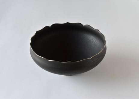 東一仁｜ブラック リムプレート8寸2枚セット 和食器 ブラックプレート（8寸） 作家「東一仁」