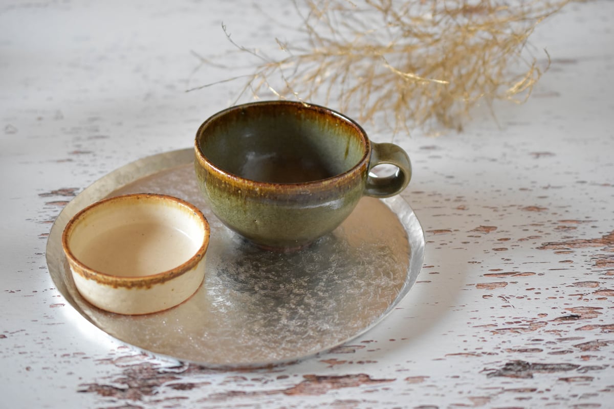 奥村陶房 四方鉄絵皿 4枚セット 奥村陶房 お皿4