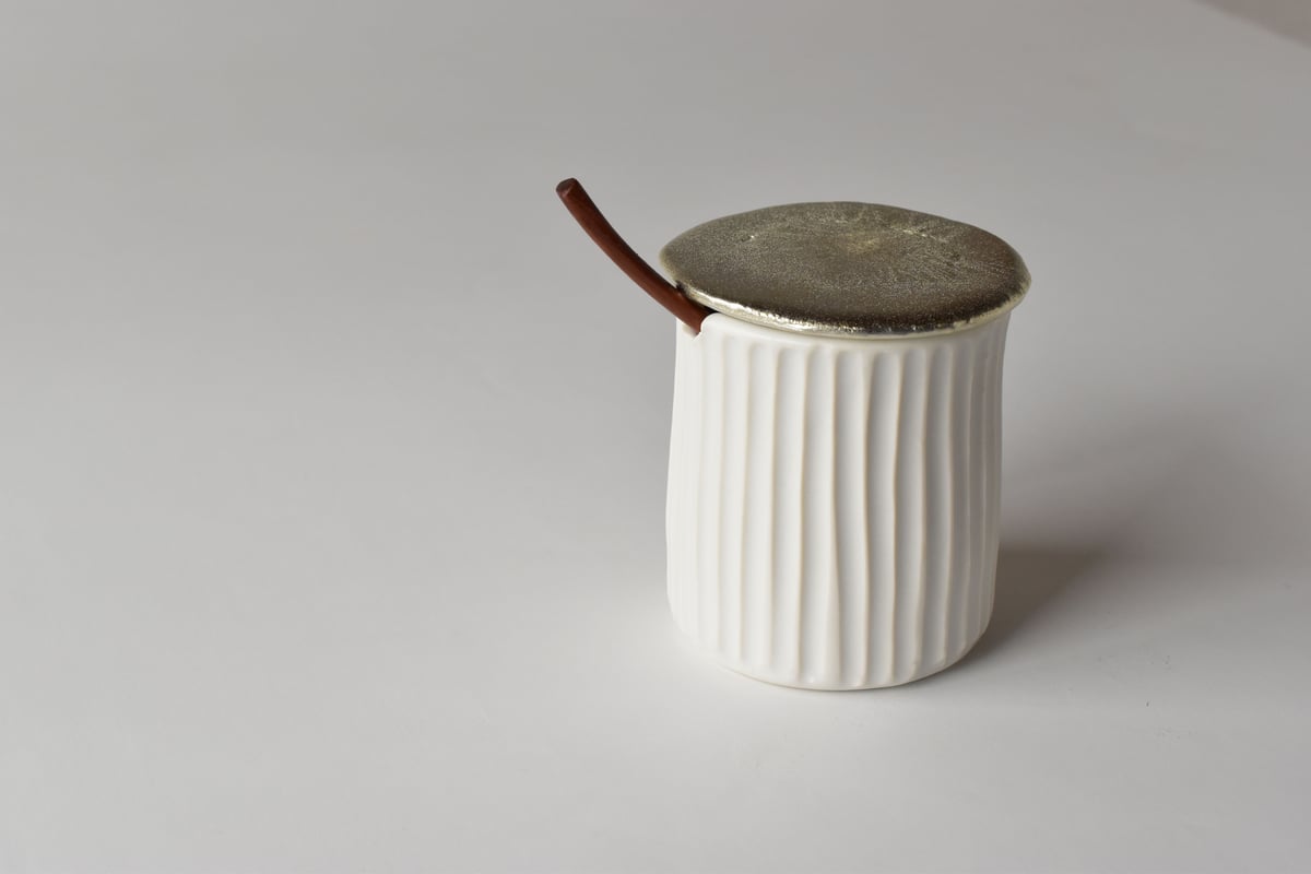新品未使用　馬場勝文　シュガーポット(さじ付き) 新品未使用 馬場勝文 シュガーポット(さじ付き) - メルカリ