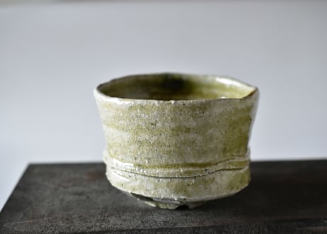 木灰釉　茶碗／境道一