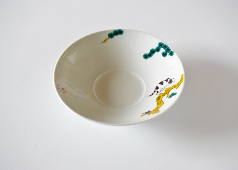 色絵松猫図浅鉢／工房あめつち | うつわと暮らし 凛 ONLINE SHOP