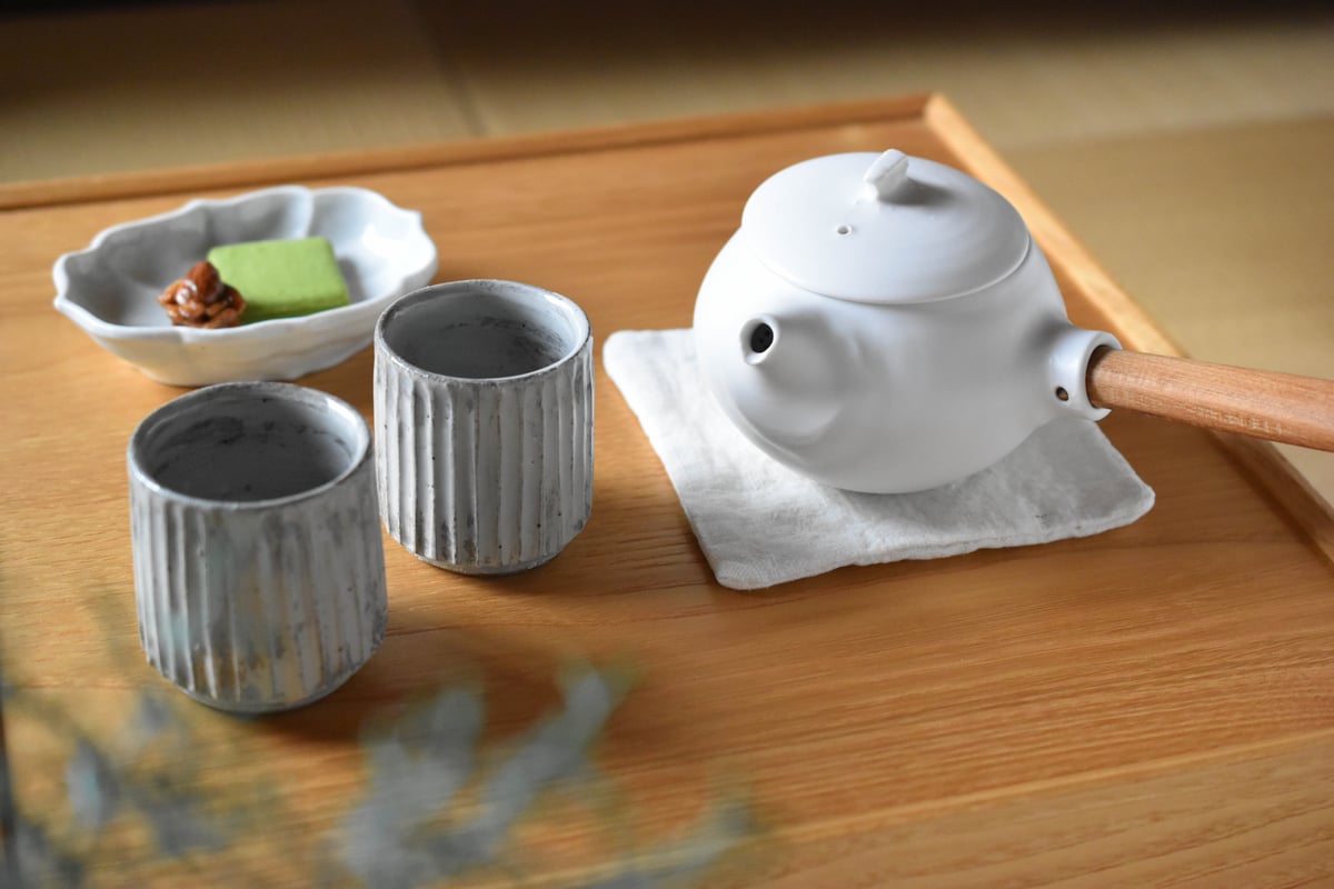 馬場勝文さん 刷毛目 お茶碗他計3点