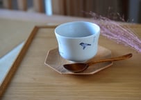 染付鳥図鑑碗／工房あめつち