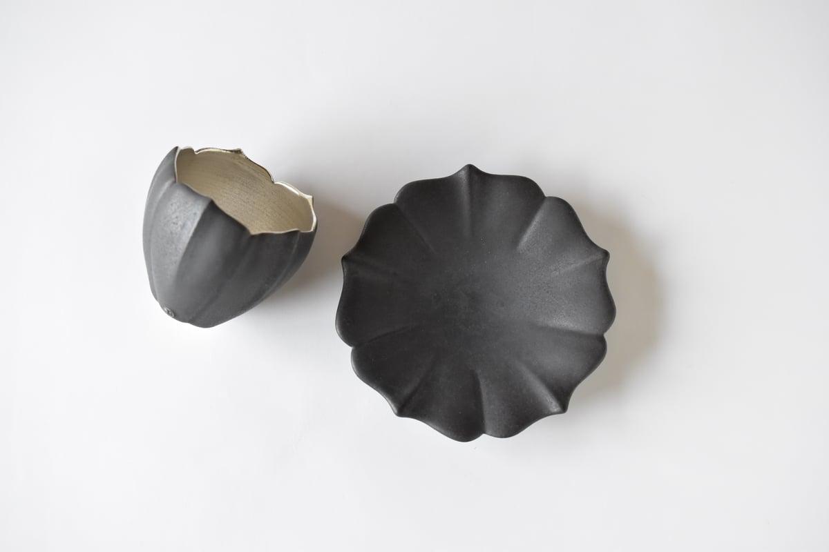 黒稜花銀彩C/S(五葉)／東一仁 | うつわと暮らし 凛 ONLINE SHOP