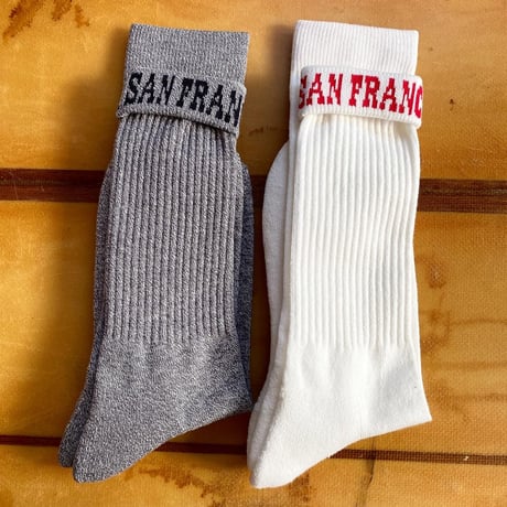 SAN FRANCISCO.NNECT.  LOGO SOCKS 2PAIRS