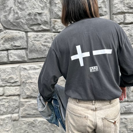 S.F.C. GRUNGE.GRUNGE.GRUNGE. ＋− SFCPOP.   Long-sleeve-tee. Ii×S.F.C. exclusive.