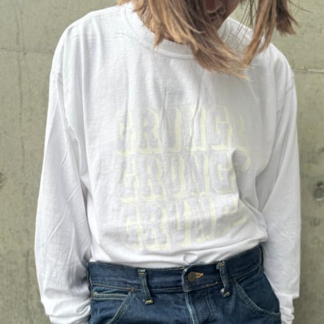 S.F.C. GRUNGE.GRUNGE.GRUNGE. ＋− SFCPOP.   Long-sleeve-tee. Ii×S.F.C. exclusive.
