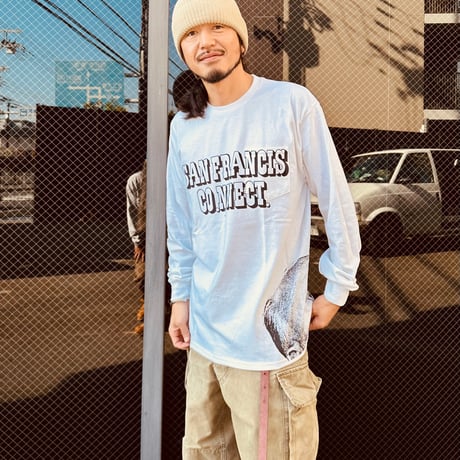 S.F.C.  THE SF 1963. SANFRANCISCO.NNECT.UNDERWEAR. L/S-Tee.WHT.
