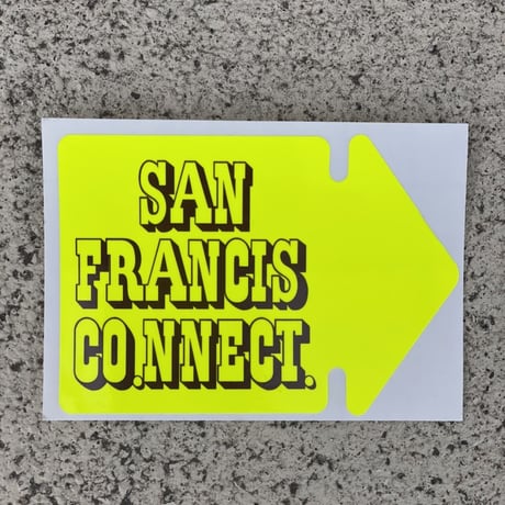 SAN FRANCISCO.NNECT. Arrow ステッカー
