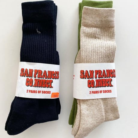 SAN FRANCISCO.NNECT.L.B.O.P.W. 2PAIRS SOCKS