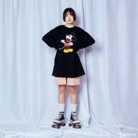 COLSUN&SAN FRANCISCO.NNECT.  PRESENTS 【MICKEY MOUSE COLLECTION 】long-sleeve TEE.BLK.