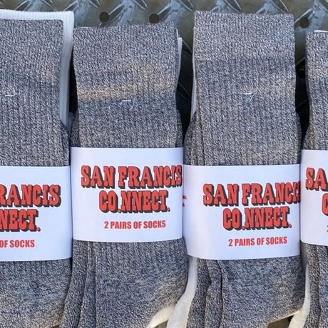 SAN FRANCISCO.NNECT.  LOGO SOCKS 2PAIRS