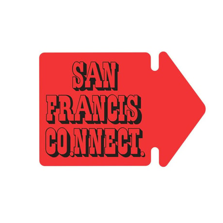 SAN FRANCISCO.NNECT. Arrow ステッカー iPhone size