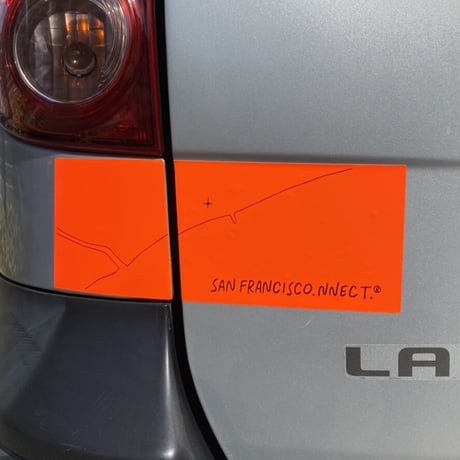 SAN FRANCISCO.NNECT. MAP.BOX  sticker