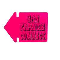 SAN FRANCISCO.NNECT. Arrow-sticker PINK.