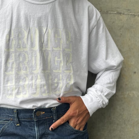 S.F.C. GRUNGE.GRUNGE.GRUNGE. ＋− SFCPOP.   Long-sleeve-tee. Ii×S.F.C. exclusive.