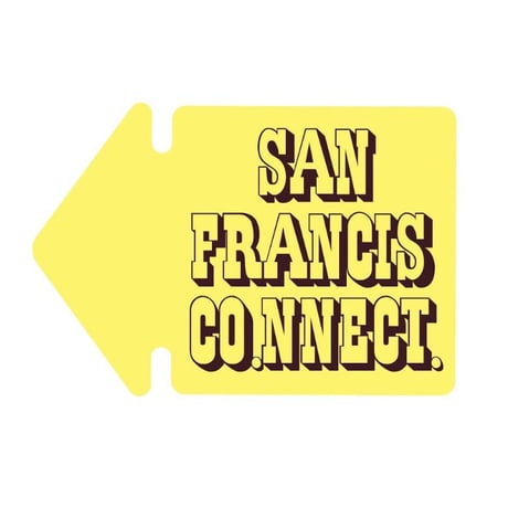 SAN FRANCISCO.NNECT. Arrow ステッカー