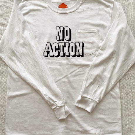 NO ACTION＋− SFCPOP L\S  POKET TEE