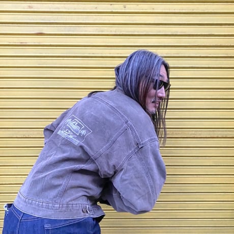 “Carhartt.BLK denim.-with liner. OGWWA YOHEI-HAND SCREEN PRINT”