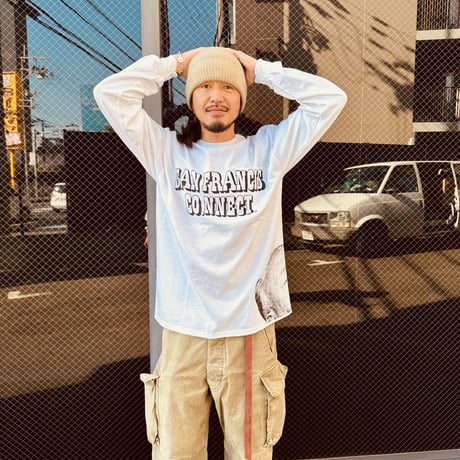 S.F.C.  THE SF 1963. SANFRANCISCO.NNECT.UNDERWEAR. L/S-Tee.WHT.