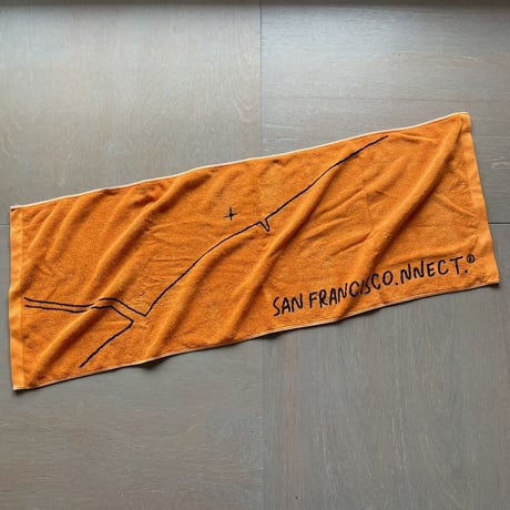 SAN FRANCISCO.NNECT. MAP TOWEL D by YOHEI OGAWA