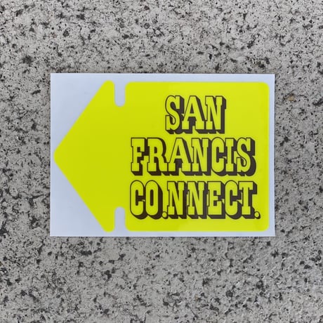 SAN FRANCISCO.NNECT. Arrow ステッカー iPhone size