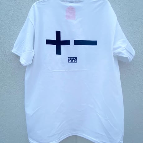 NO ACTION TEE WHITE x BLACK