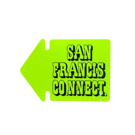 SAN FRANCISCO.NNECT. Arrow sticker. NEW-color.