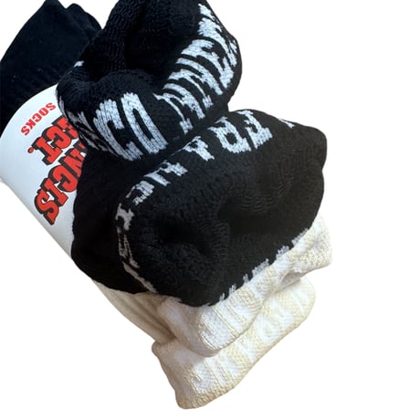 SAN FRANCISCO.NNECT. ORIGINAL-2PAIRS OF SOCKS. NAT/WHT×BLK/WHT-SET🤍🖤