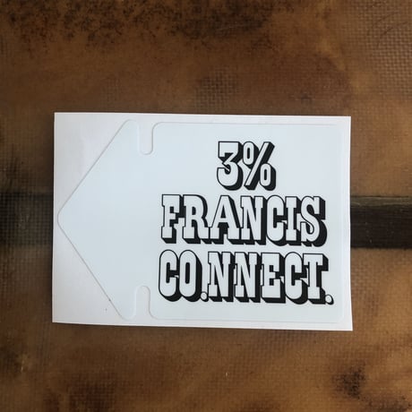 3% FRANCISCO.NNECT.ステッカー