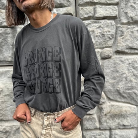 S.F.C. GRUNGE.GRUNGE.GRUNGE. ＋− SFCPOP.   Long-sleeve-tee. Ii×S.F.C. exclusive.