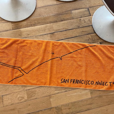 SAN FRANCISCO.NNECT. MAP TOWEL D by YOHEI OGAWA