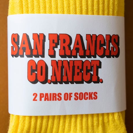 SAN FRANCISCO.NNECT. × T.L.B.O.P.W. logo 2P-socks.