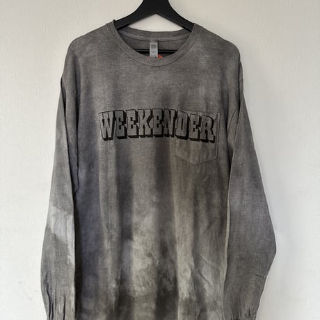 S.F.C WEEKENDER-L/S TEE. 煤染め. made by altheadesign.