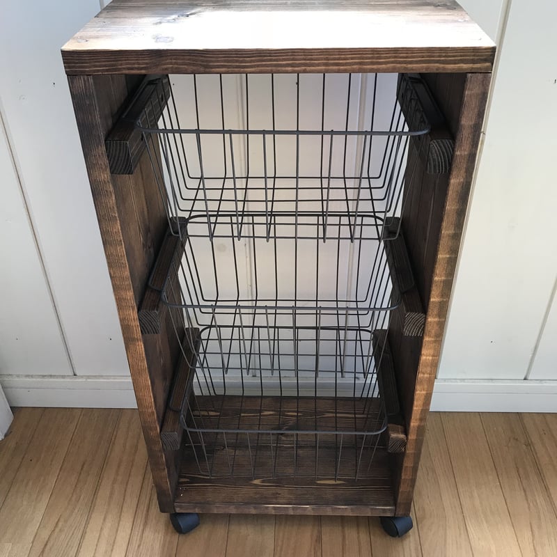 ワイヤーバスケットウッドシェルフ　wood ワイヤーバスケットウッドシェルフ wood ワイヤーバスケット