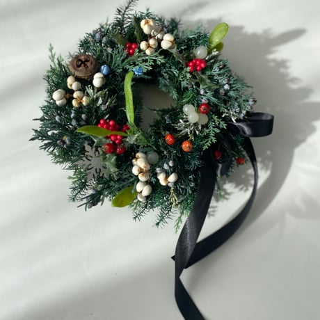 プリザーブドフラワー 「クリスマスリース2024 M」