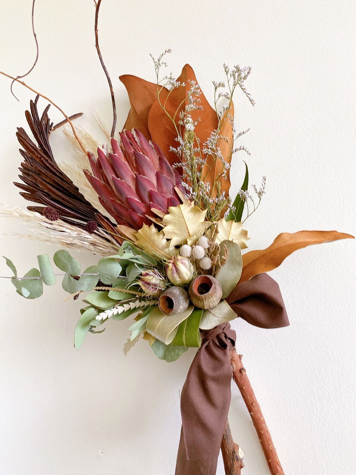 リース　パンパスグラス　スワッグ　ブーケ ネイティブフラワー パンパスグラス autumnスワッグ ブーケ | ayakai