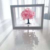 桜　フラワーボックスアレンジメント　プリザーブドフラワー　文字名入れ可能