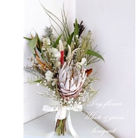 ドライフラワー 水無月紫陽花 パンパスグラス 秋色スワッグ ブーケ